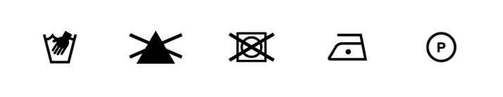 Pflegeetikett KINDA Top Black