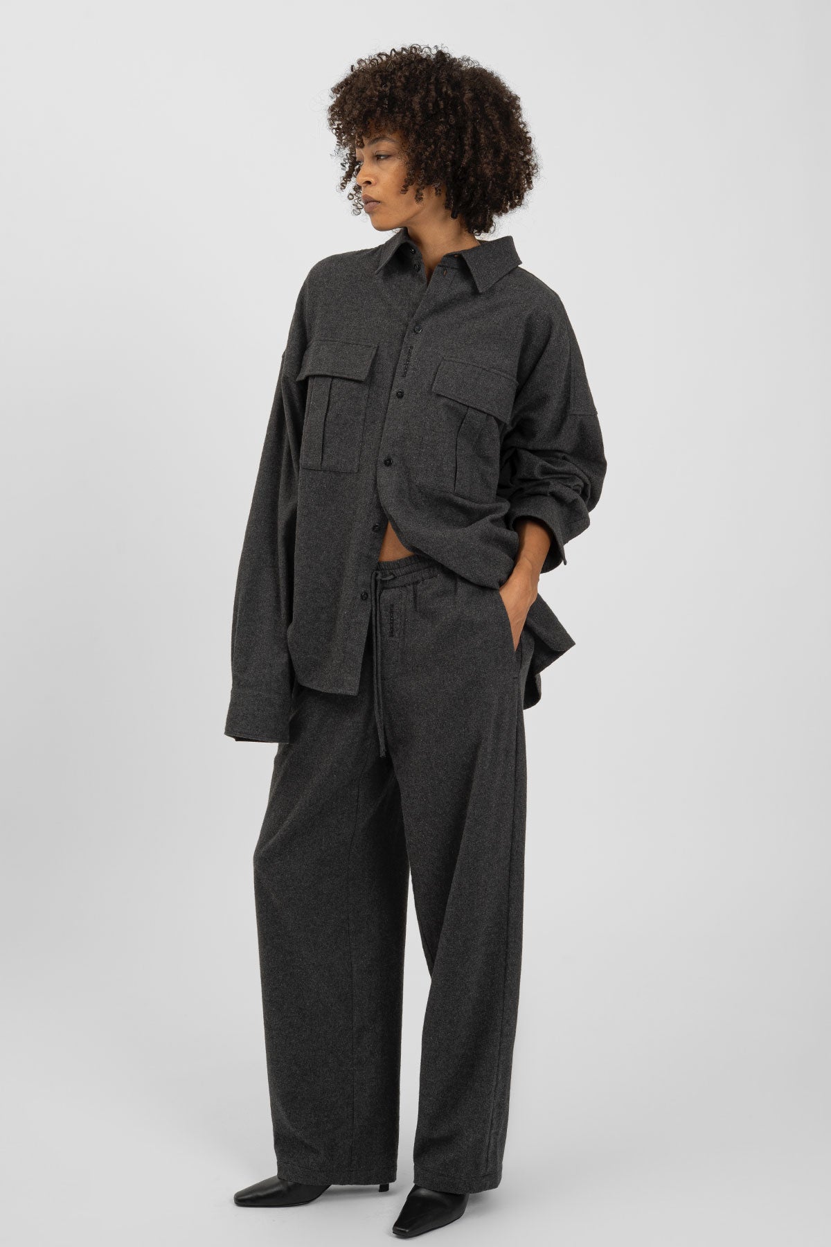 FLANNY Pants Anthracite