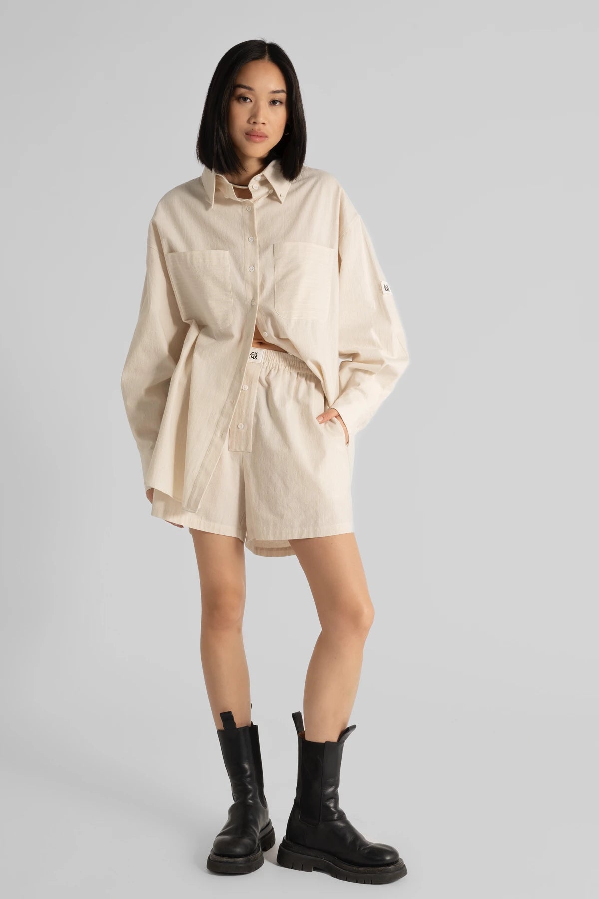 BRINO Shirt Cream Striped