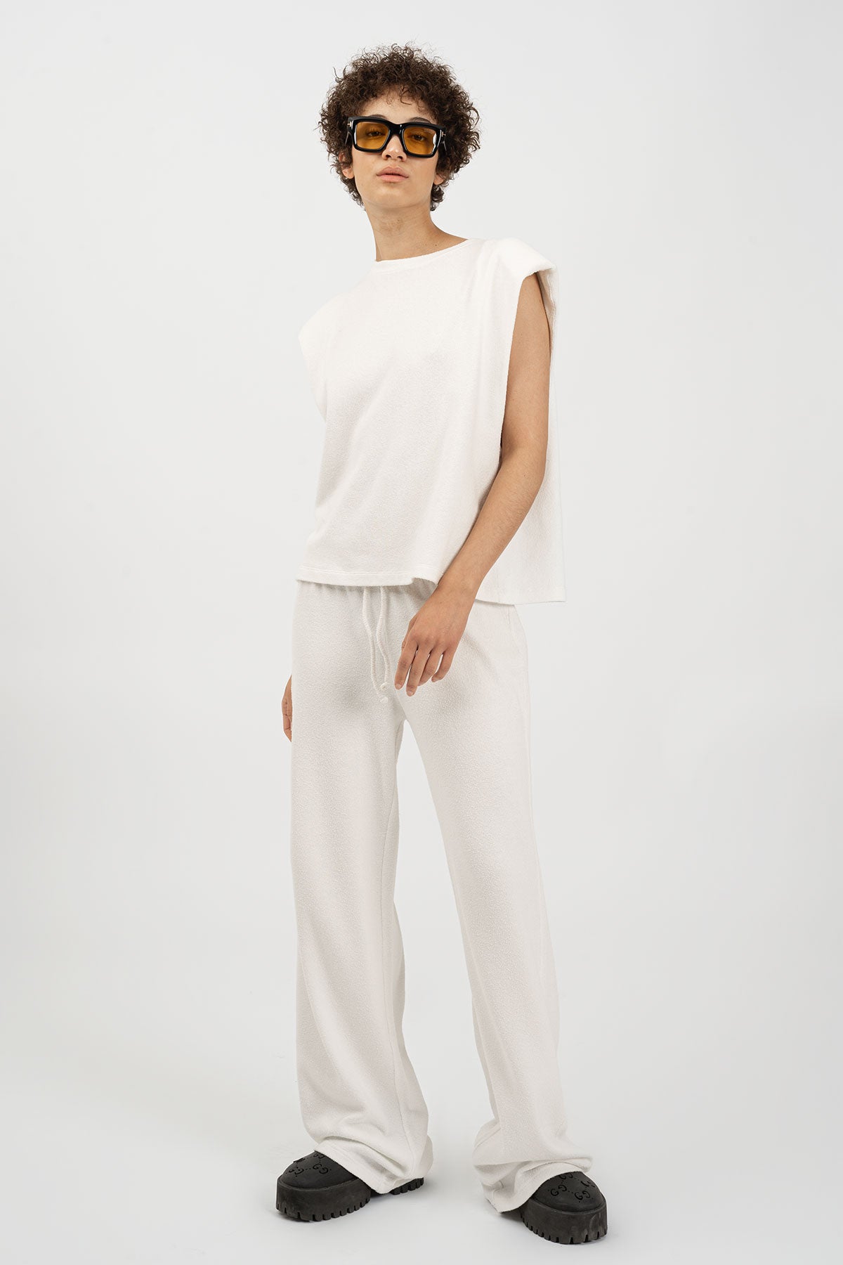 BINI Flares Off White