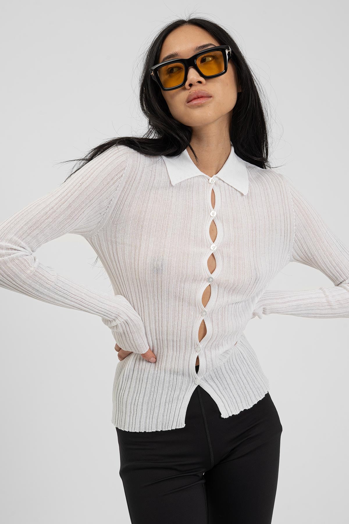 DELORA Shirt White