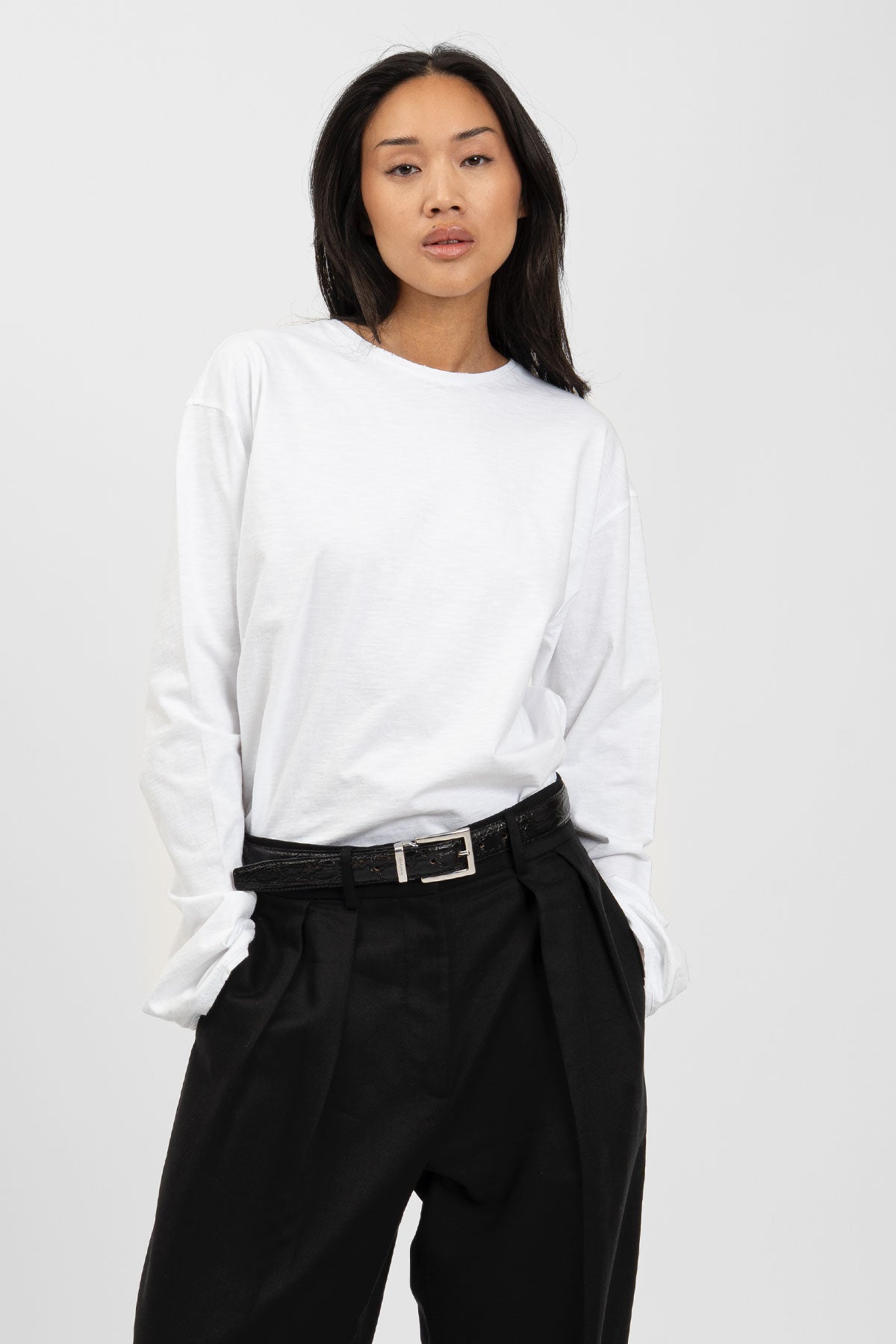 bp FLAME 004 Long Tee White