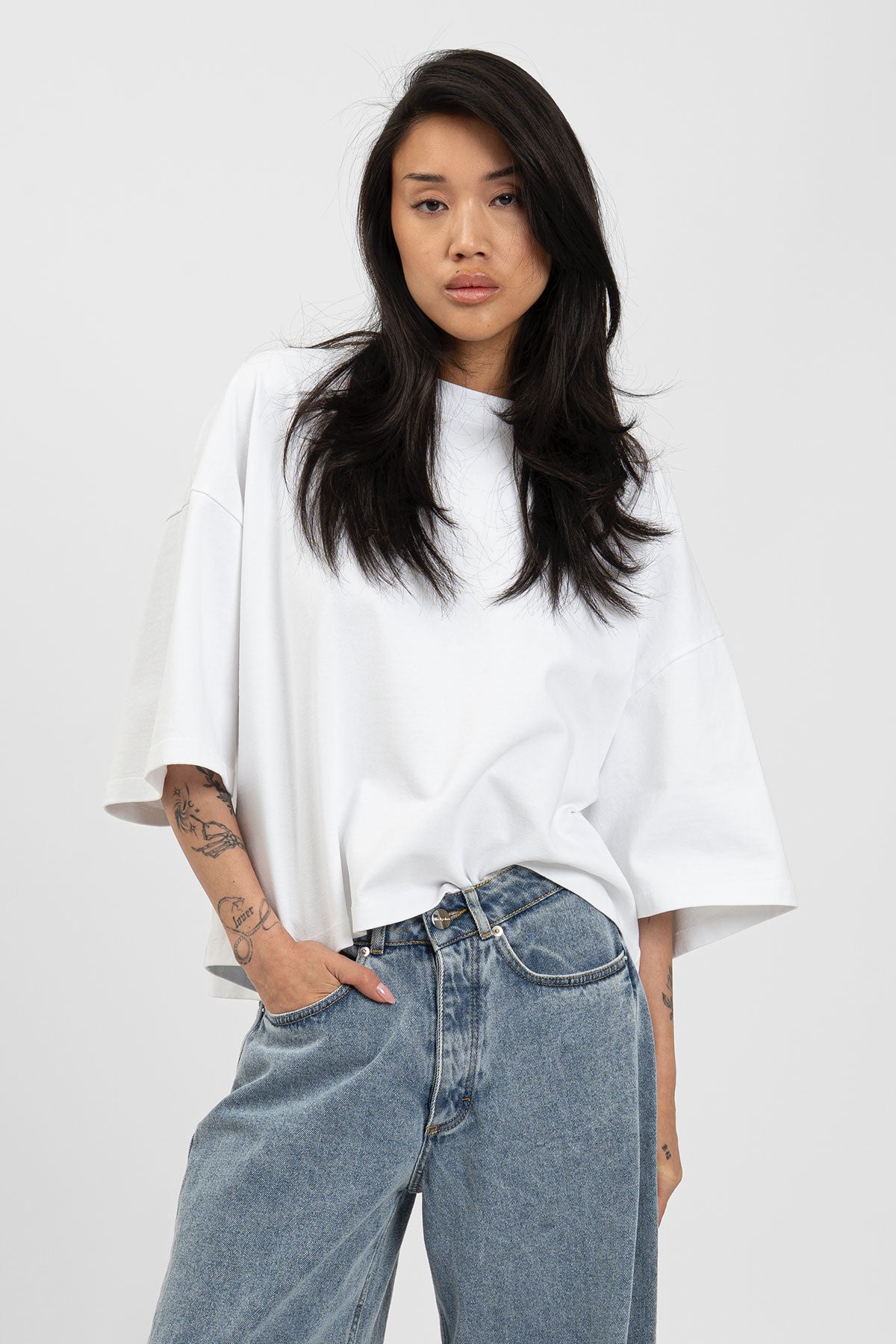 bp HEAVY 007 Boxy Tee White