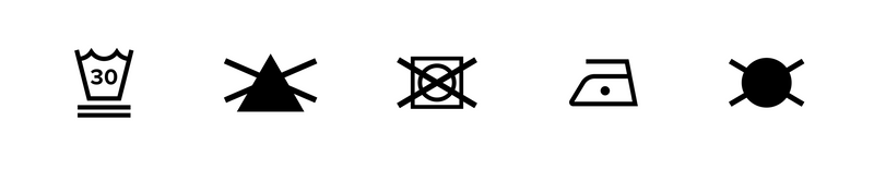 Pflegeetikett bp HEAVY 001 Tee Black