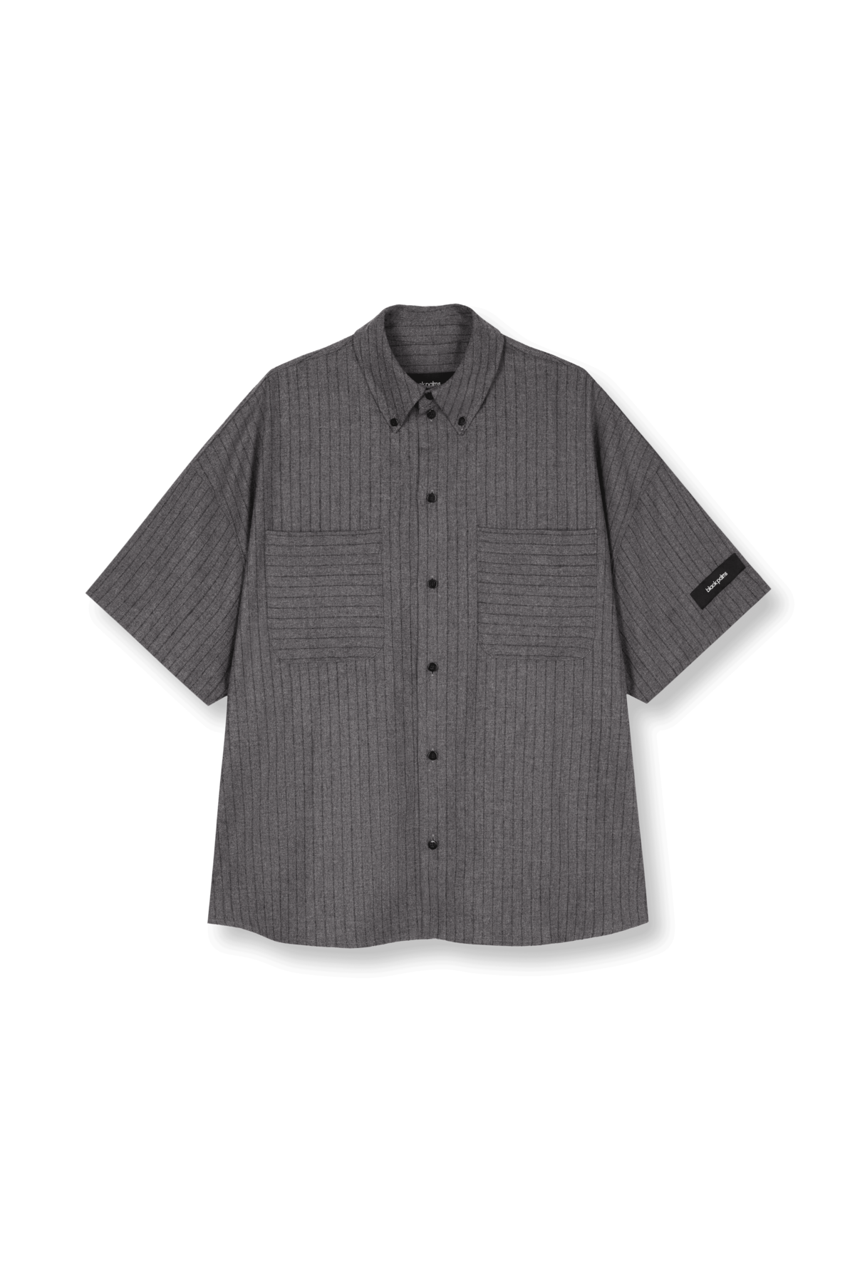 BENJA Short Shirt Pinstripe Grey