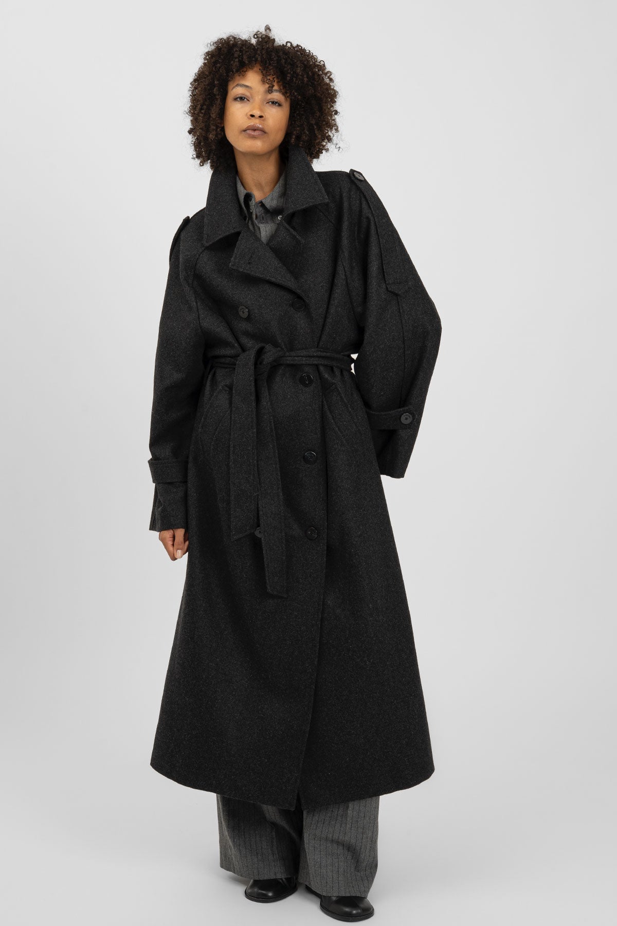 CADY Coat Dark Anthracite