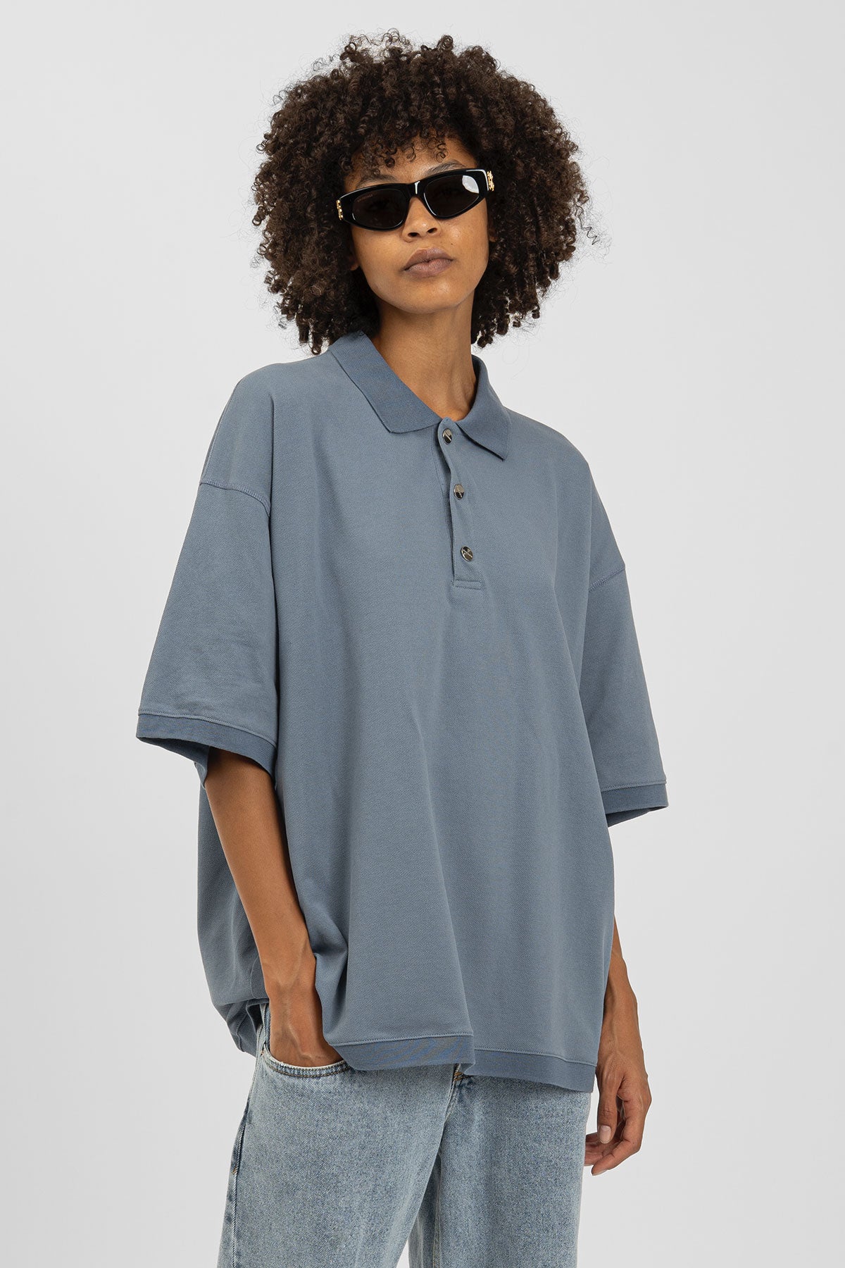 bp Polo Tee Retro Blue