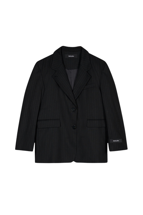 BENJA Blazer Pinstripe Black