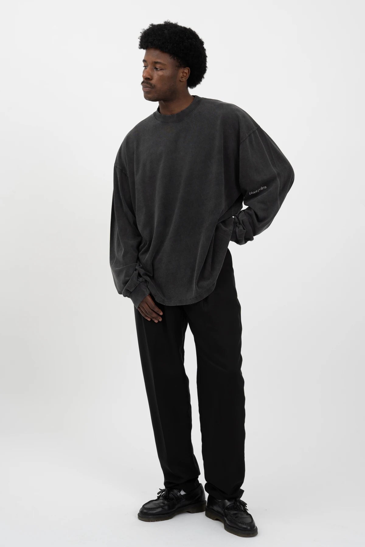 bp ICONIC 003 Long Tee Faded Black