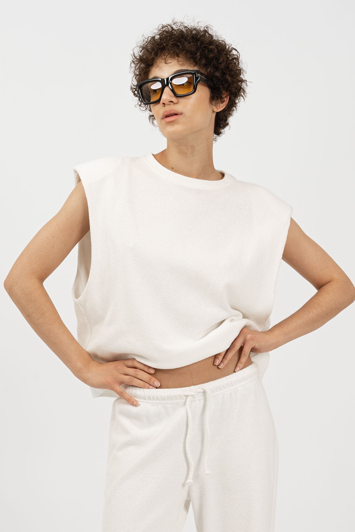 BINI Flares Off White