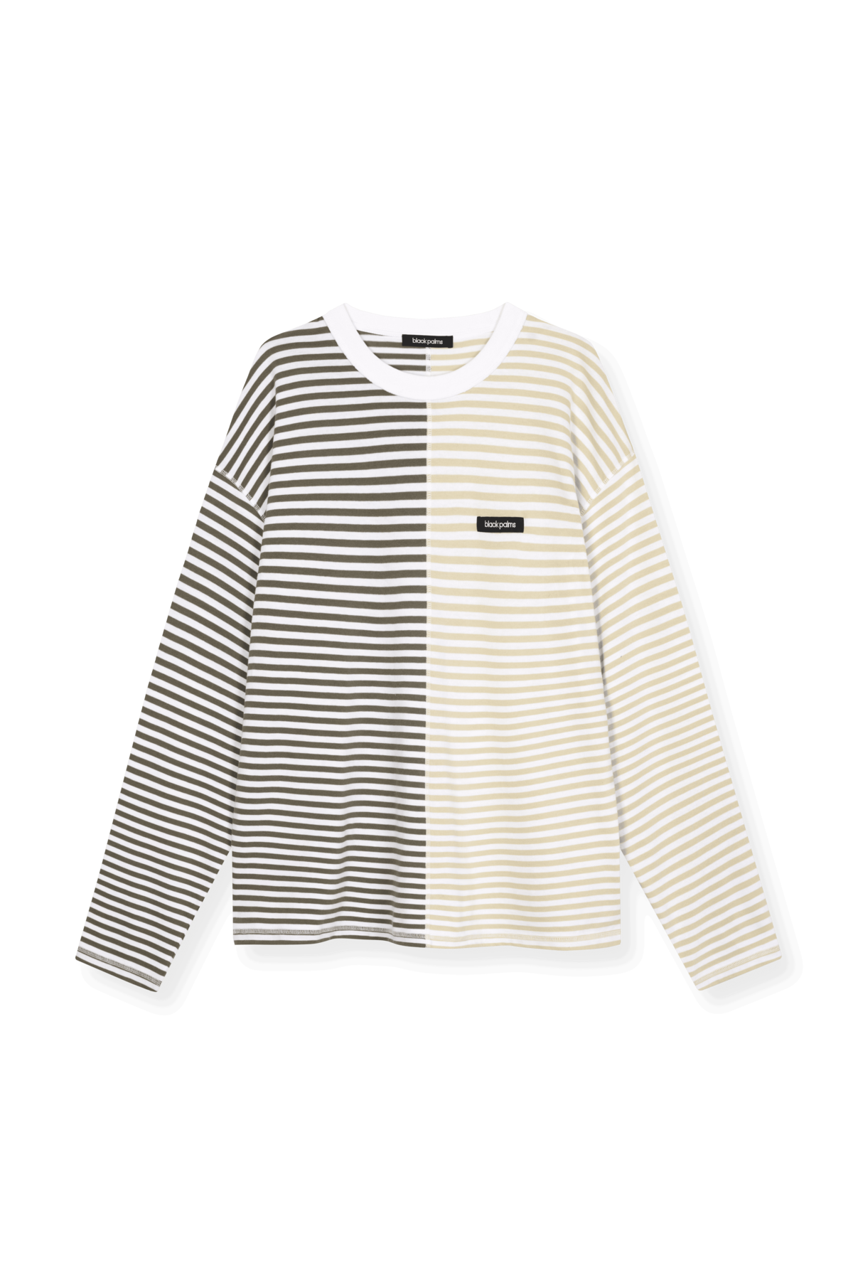 bp ICONIC 003 Long Tee Pistachio Striped