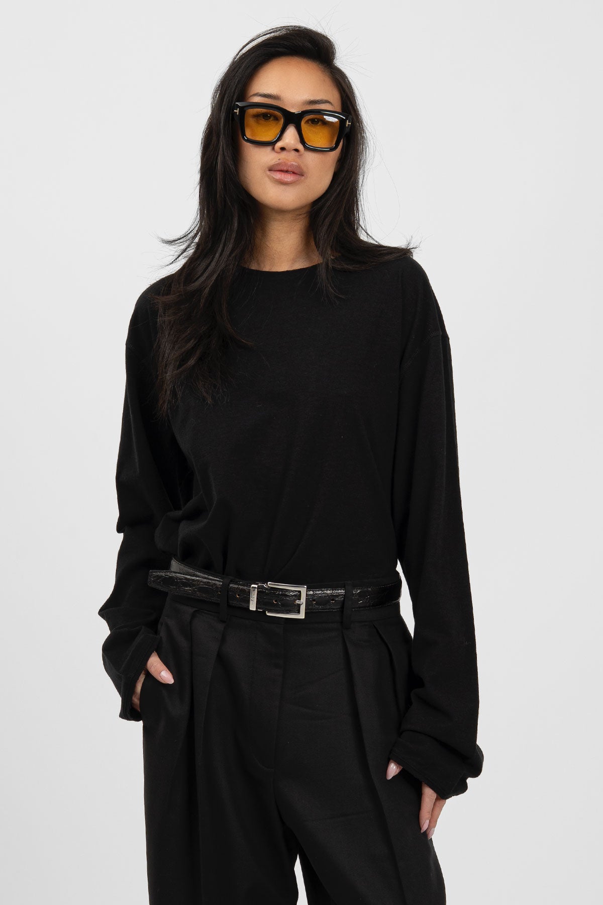 bp FLAME 004 Long Tee Black