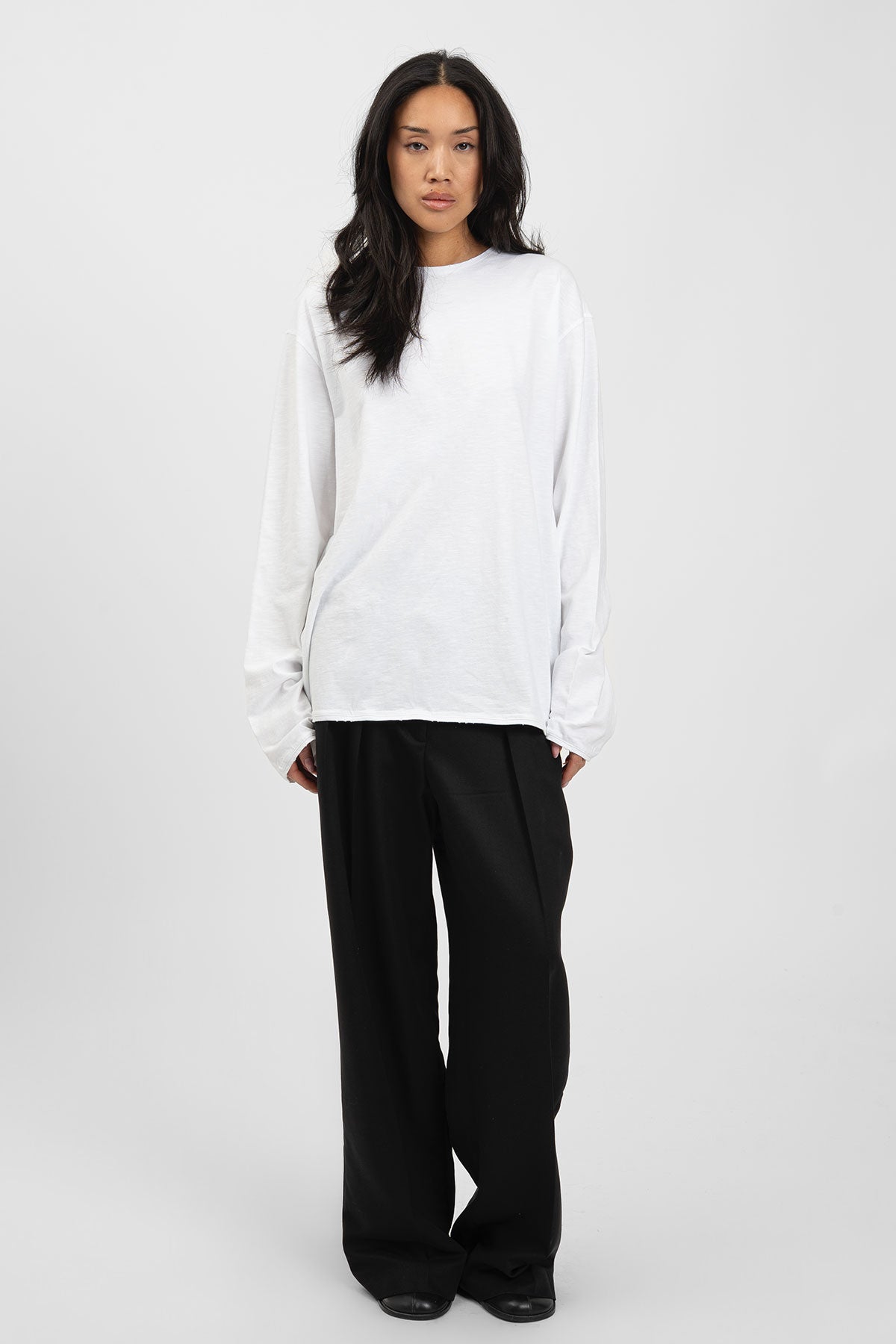 bp FLAME 004 Long Tee White